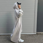 Load image into Gallery viewer, Hooded Sweatshirt Abaya | Hoodie Abaya With Pockets (AA125)