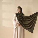 Load image into Gallery viewer, Perfect Hijab for Eid: Premium Modal Jersey Long Scarf – Soft, Breathable & Elegant in 8 Colors Shawl (AH105)