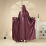 Load image into Gallery viewer, 5-Piece Set Farasha Abaya, Premium Farasha Textured Open Abaya (ABA095)
