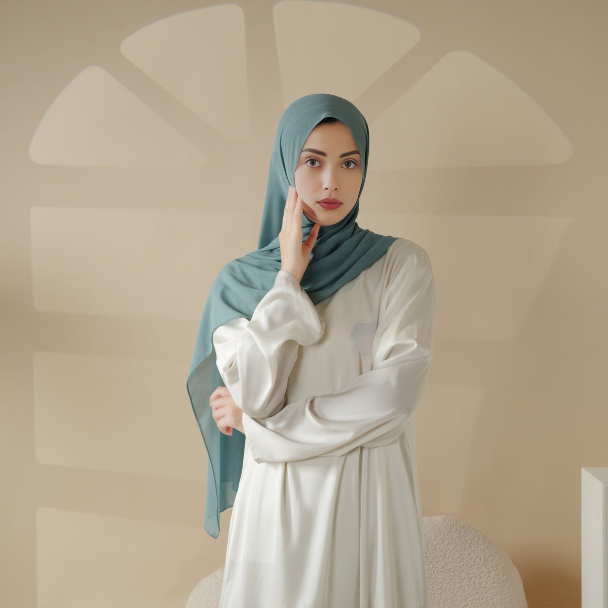 Plain Chiffon Shawl, Extra Fine Chiffon Hijab (AH067)