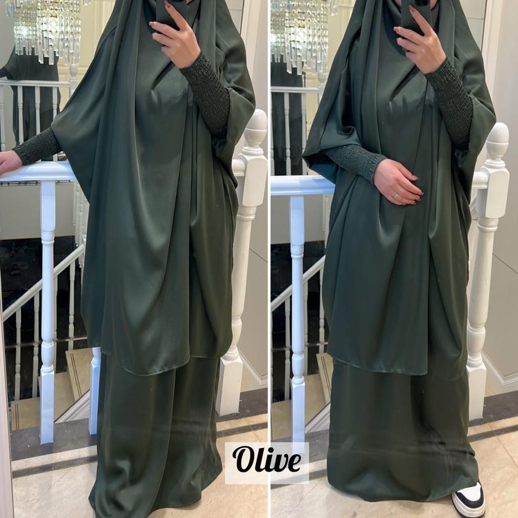 2 Piece Jilbab with Skirt