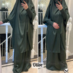 Load image into Gallery viewer, 2 Piece Jilbab with Skirt