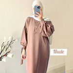 Load image into Gallery viewer, Tahura Balloon Sleeves Abaya