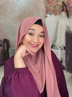 Load image into Gallery viewer, Premium Chiffon Hijab - Rose Pink