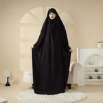 Load image into Gallery viewer, Premium Full Length Jilbab Black and white