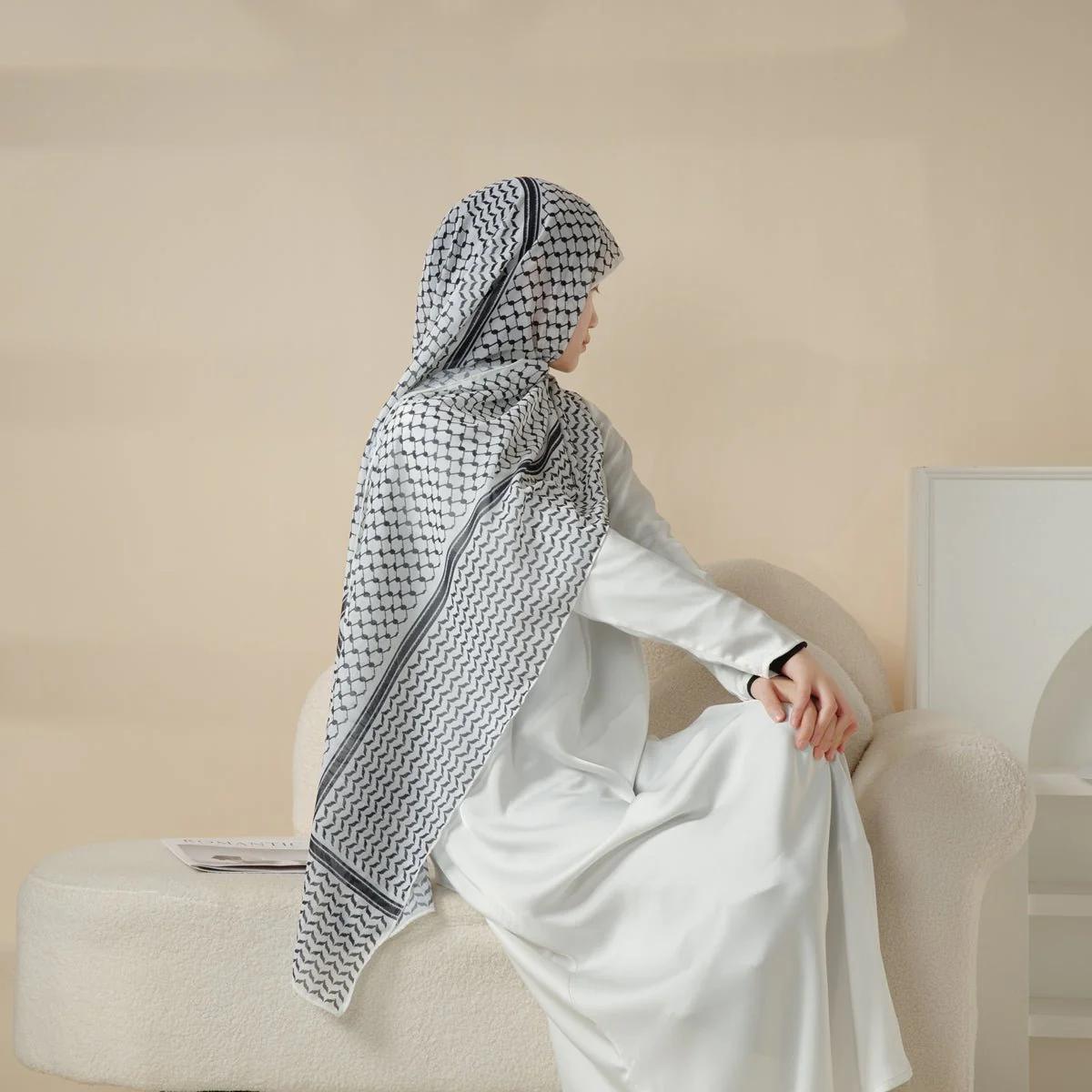 Chiffon Keffiyeh Hijab (AH045)