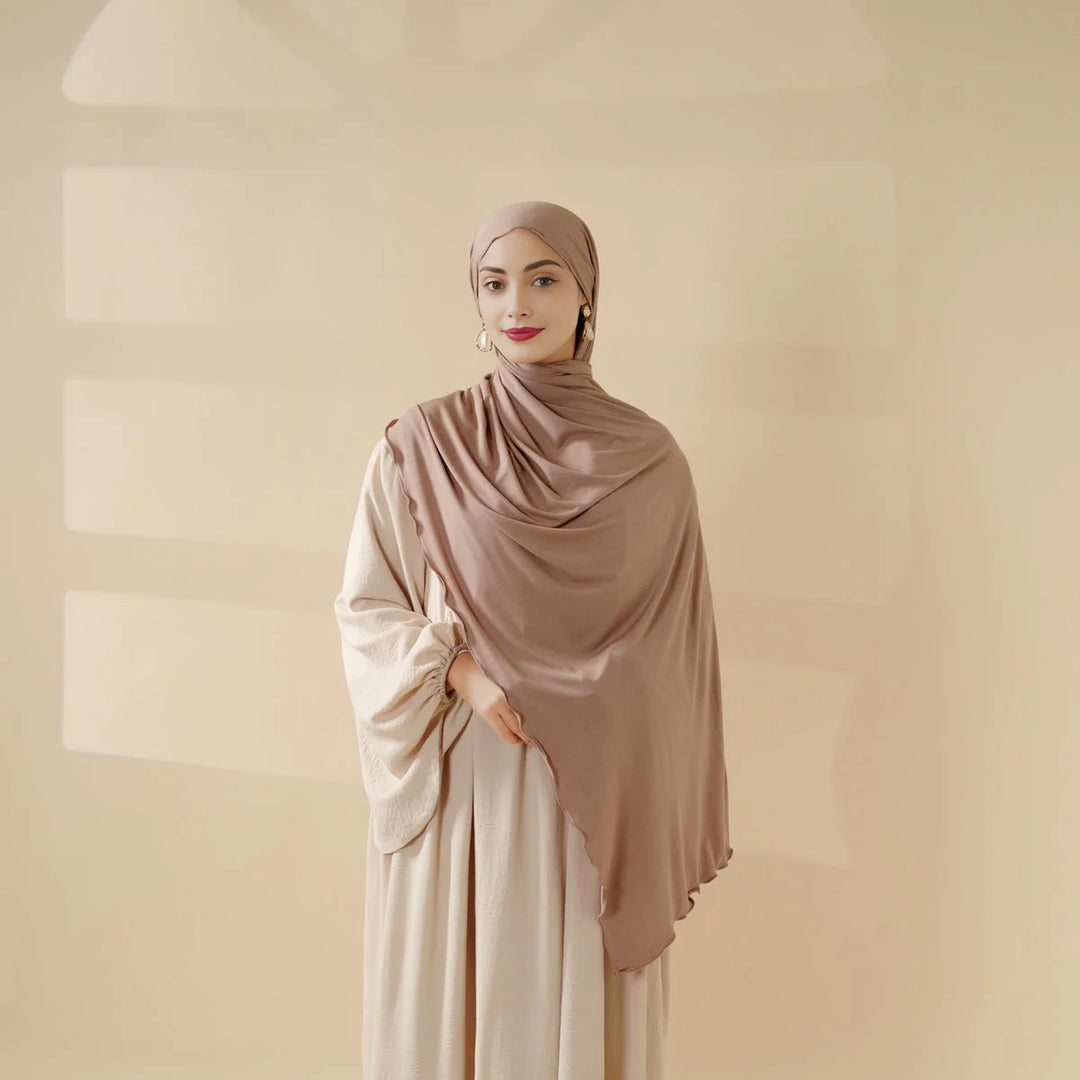 Perfect Hijab for Eid: Premium Modal Jersey Long Scarf – Soft, Breathable & Elegant in 8 Colors Shawl (AH105)