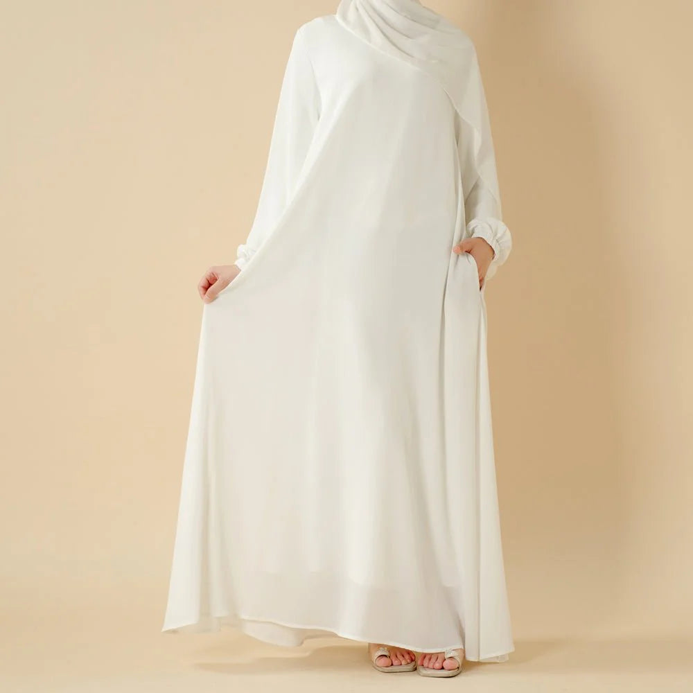 Modest Luxury Premium Nida Abaya | Zoom Umbrella Cut Summer Abaya (AA233)