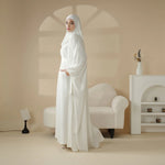 Load image into Gallery viewer, 5-Piece Set Farasha Abaya, Premium Farasha Textured Open Abaya (ABA095)
