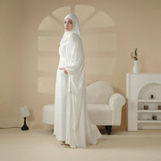 5-Piece Set Farasha Abaya, Premium Farasha Textured Open Abaya (ABA095)