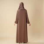 Load image into Gallery viewer, Modest Luxury Premium Nida Abaya | Zoom Umbrella Cut Summer Abaya (AA233)
