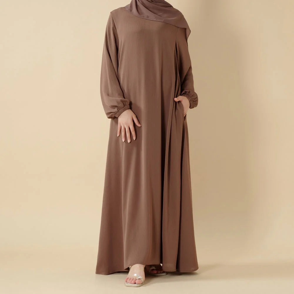 Modest Luxury Premium Nida Abaya | Zoom Umbrella Cut Summer Abaya (AA233)