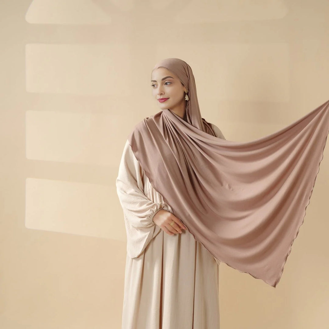 Perfect Hijab for Eid: Premium Modal Jersey Long Scarf – Soft, Breathable & Elegant in 8 Colors Shawl (AH105)