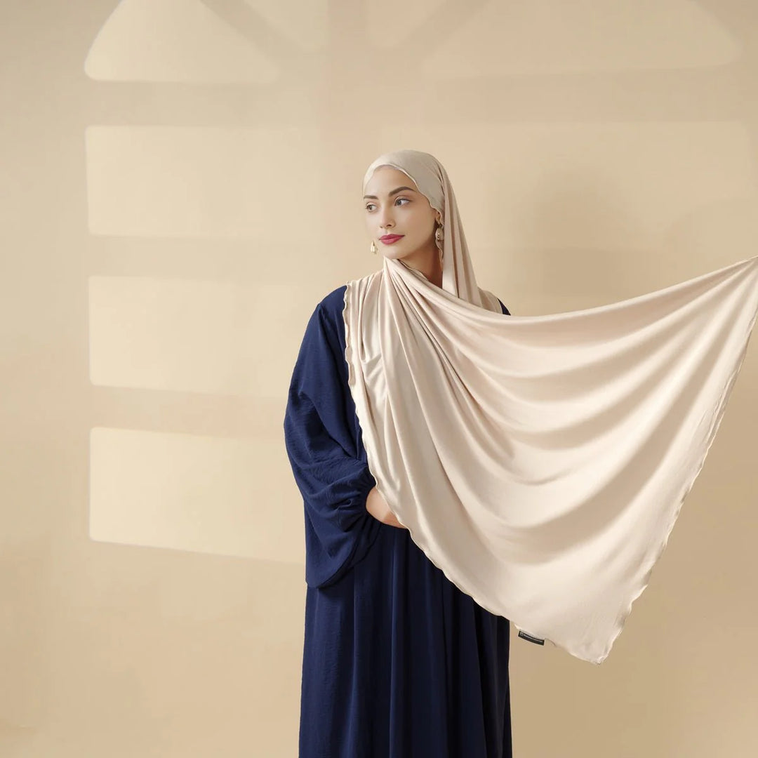 Perfect Hijab for Eid: Premium Modal Jersey Long Scarf – Soft, Breathable & Elegant in 8 Colors Shawl (AH105)