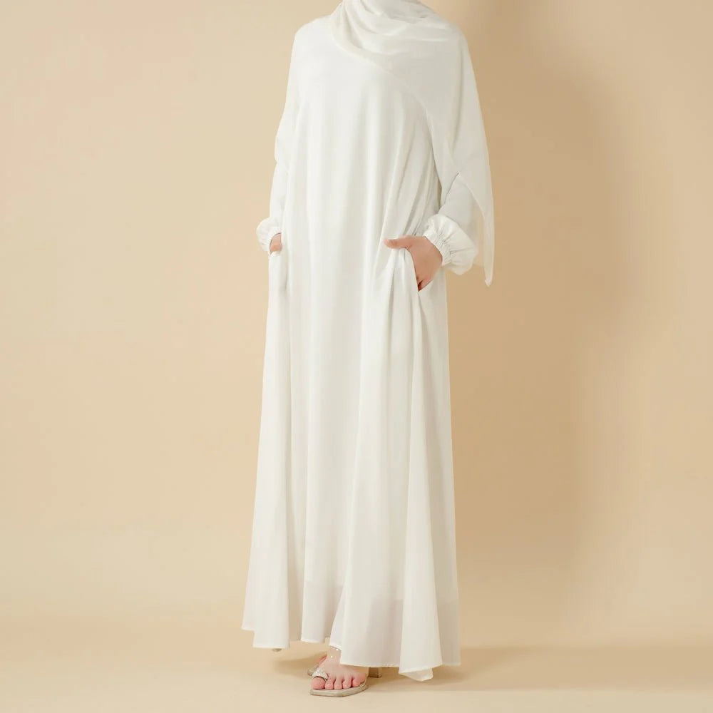 Modest Luxury Premium Nida Abaya | Zoom Umbrella Cut Summer Abaya (AA233)