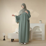 Load image into Gallery viewer, Reversible Crepe Abaya &amp; Hijab (AA027)

