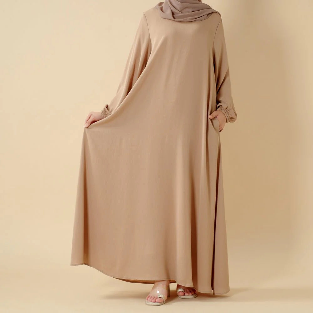 Modest Luxury Premium Nida Abaya | Zoom Umbrella Cut Summer Abaya (AA233)