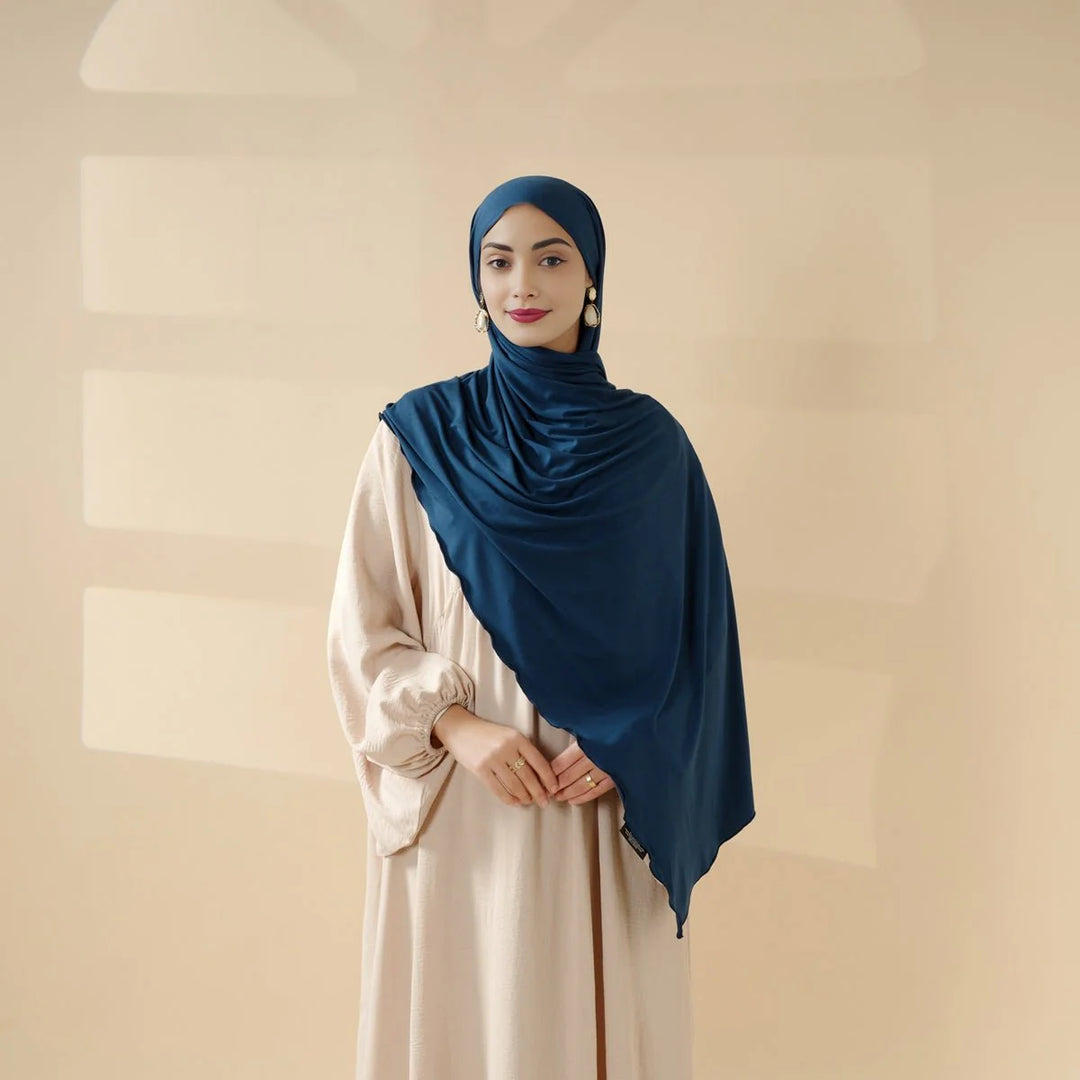 Perfect Hijab for Eid: Premium Modal Jersey Long Scarf – Soft, Breathable & Elegant in 8 Colors Shawl (AH105)