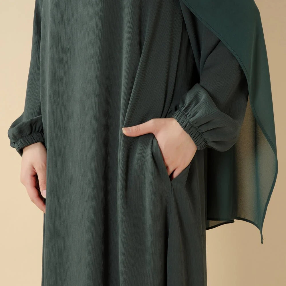 Modest Luxury Premium Nida Abaya | Zoom Umbrella Cut Summer Abaya (AA233)