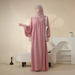 Load image into Gallery viewer, Reversible Crepe Abaya &amp; Hijab (AA027)

