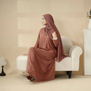 5-Piece Set Farasha Abaya, Premium Farasha Textured Open Abaya (ABA095)