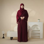 Load image into Gallery viewer, Reversible Crepe Abaya &amp; Hijab (AA027)
