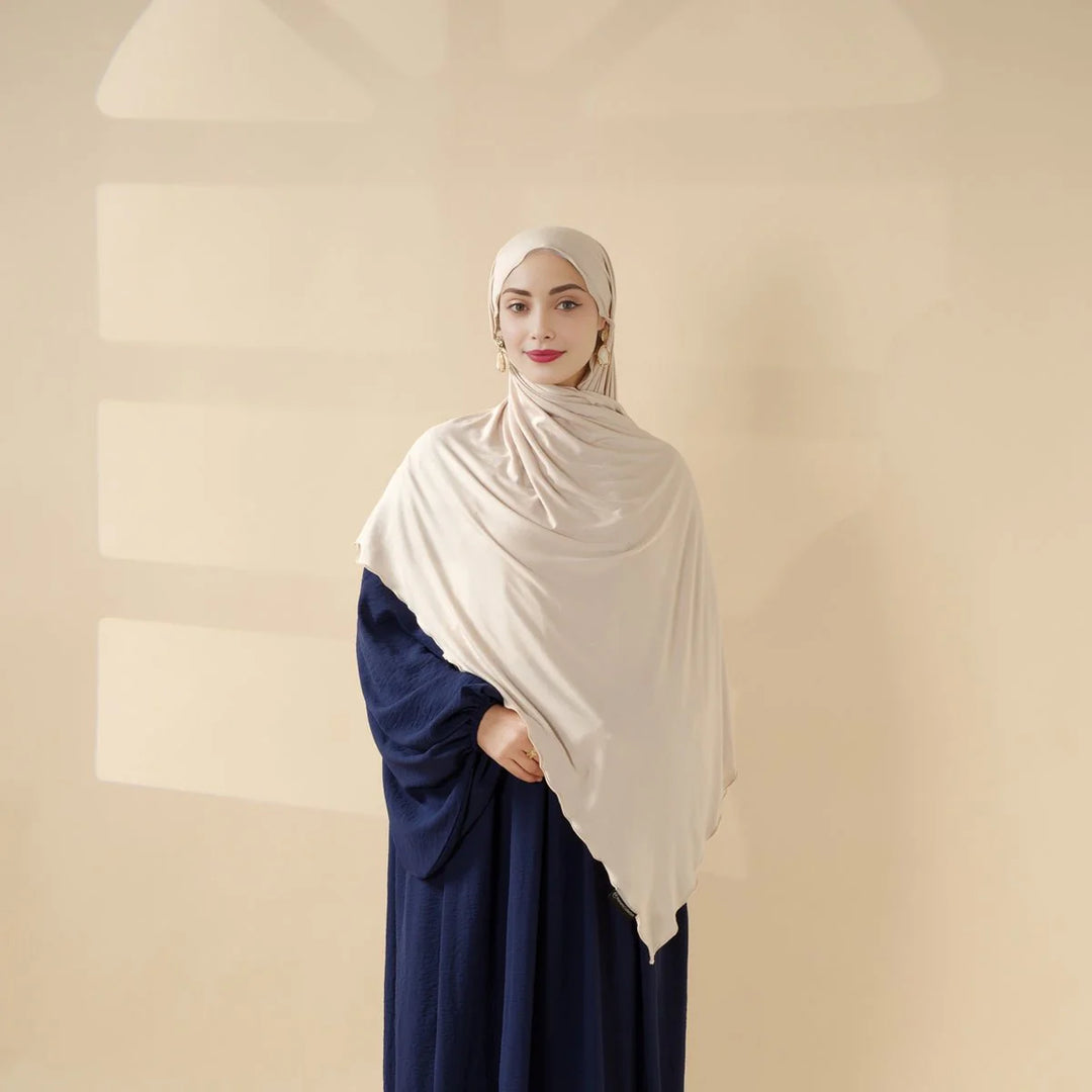 Perfect Hijab for Eid: Premium Modal Jersey Long Scarf – Soft, Breathable & Elegant in 8 Colors Shawl (AH105)