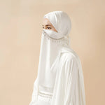 Load image into Gallery viewer, 5-Piece Set Butterfly Abaya With Niqab, Loose Full Cover Satin Abaya (ABA019)
