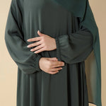 Load image into Gallery viewer, Modest Luxury Premium Nida Abaya | Zoom Umbrella Cut Summer Abaya (AA233)
