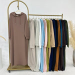 Load image into Gallery viewer, Hooded Sweatshirt Abaya | Hoodie Abaya With Pockets (AA125)
