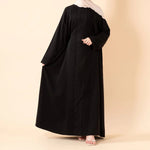Load image into Gallery viewer, Elegant Pleated Georgette Maxi Dress Abaya | Long Sleeve Modest Dress with Hidden Pockets (AA254)
