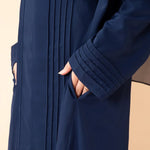 Load image into Gallery viewer, Elegant Pleated Georgette Maxi Dress Abaya | Long Sleeve Modest Dress with Hidden Pockets (AA254)
