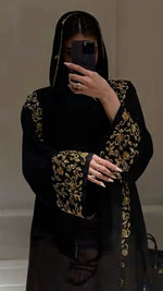Load image into Gallery viewer, Occasional wear complete handwork abaya
