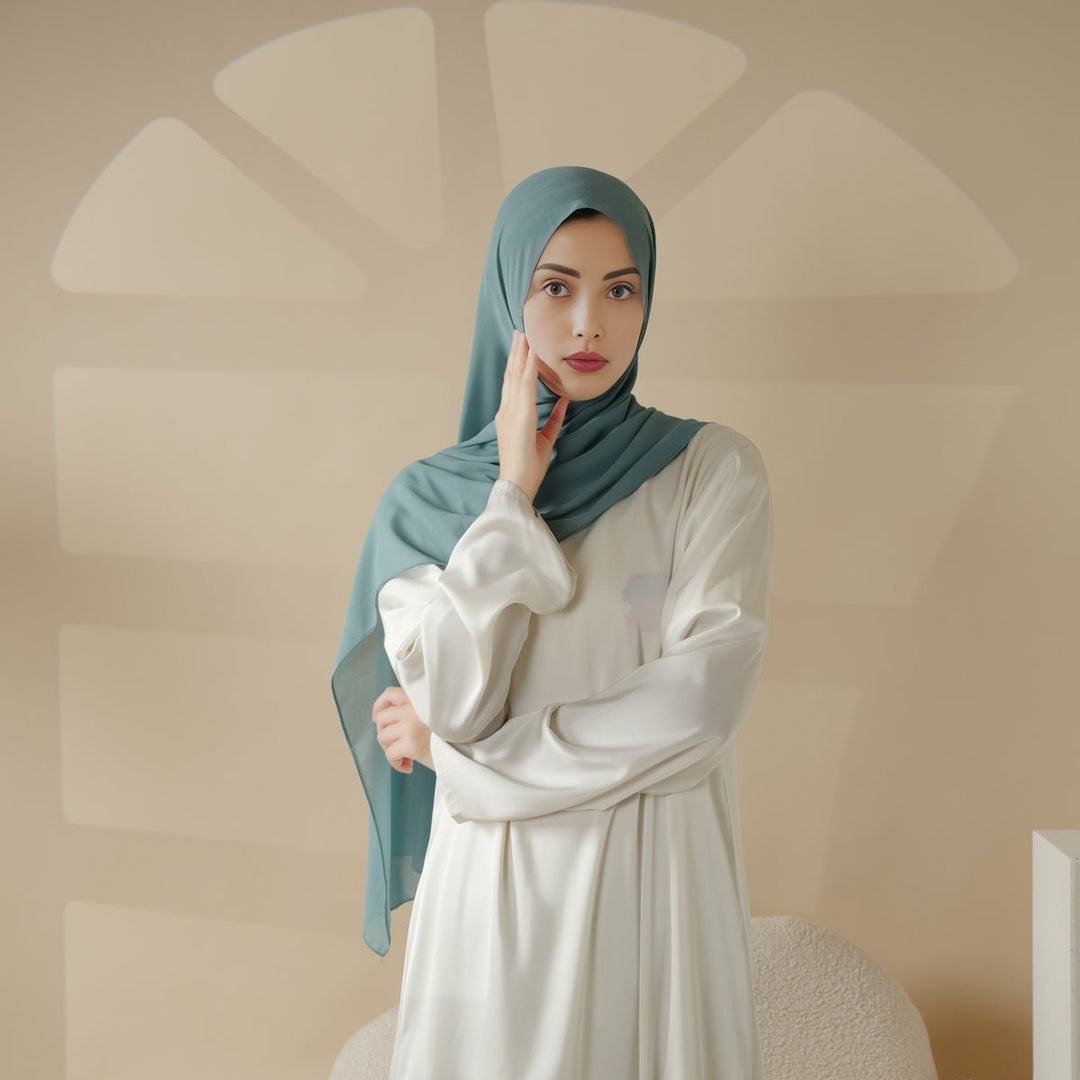 Plain Chiffon Shawl, Extra Fine Chiffon Hijab (AH067)