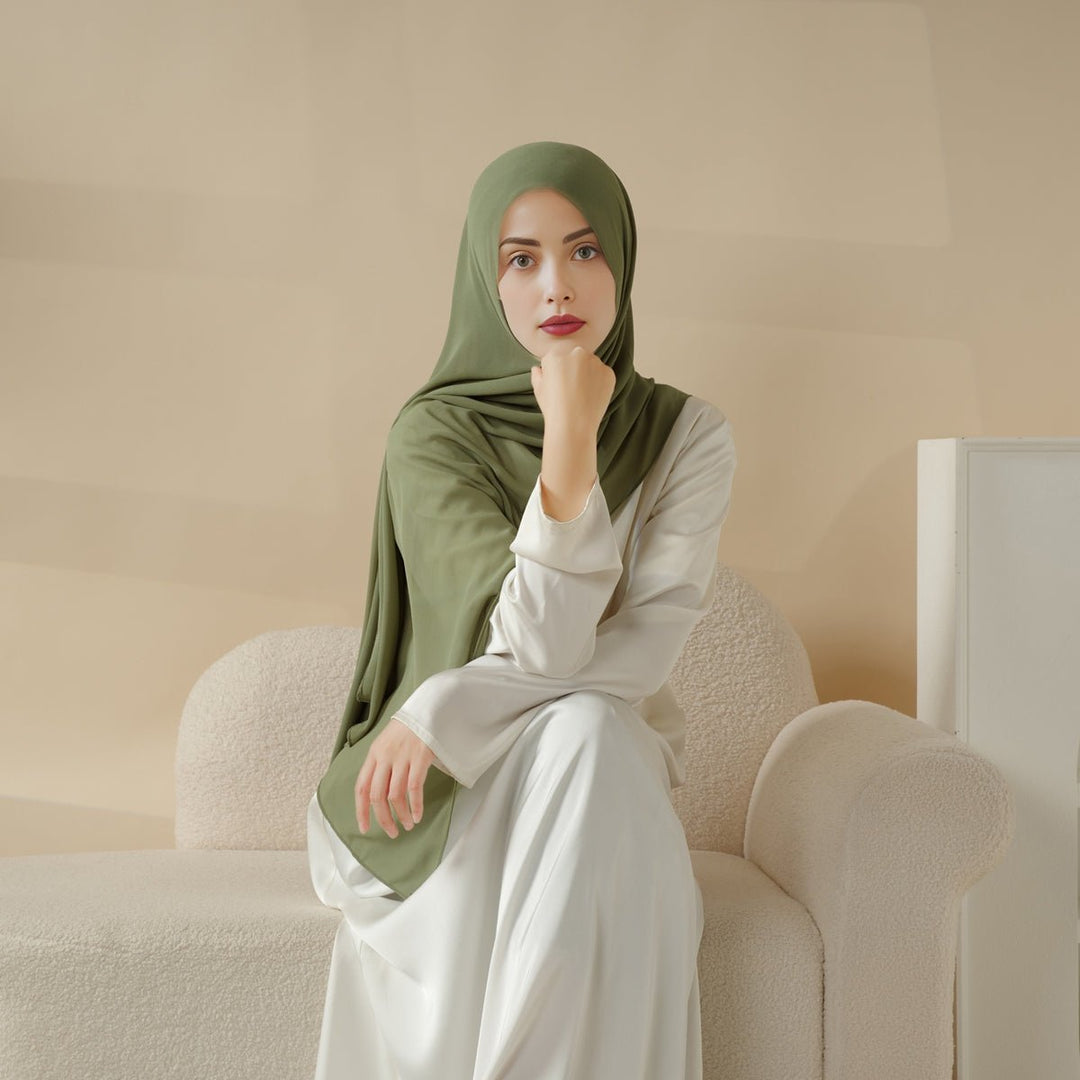 Plain Chiffon Shawl, Extra Fine Chiffon Hijab (AH067)
