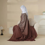 Load image into Gallery viewer, Glitter Gradient Polyester Abaya Set 4-Piece (ABA036)
