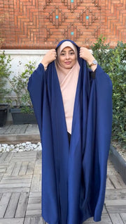 Blue Irani Sleeves Chadar - Nida Matte Fabric