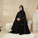 Load image into Gallery viewer, Cape Abaya, Haute Couture Heavy Rhinestone Abaya (ABA067)
