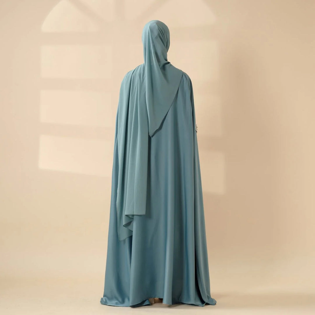 Cape Abaya, Haute Couture Heavy Rhinestone Abaya (ABA067)