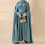 Load image into Gallery viewer, Cape Abaya, Haute Couture Heavy Rhinestone Abaya (ABA067)
