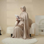 Load image into Gallery viewer, Luxury Wedding Abaya 3-Piece Bridal Abaya Set (ABA044)
