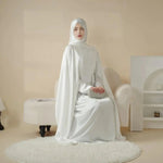 Load image into Gallery viewer, Luxury Wedding Abaya 3-Piece Bridal Abaya Set (ABA044)
