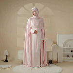 Load image into Gallery viewer, Luxury Wedding Abaya 3-Piece Bridal Abaya Set (ABA044)
