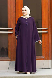 Saira Zipper Abaya With Beautiful Sleeve