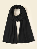 Load image into Gallery viewer, Premium Chiffon Hijab - Black
