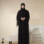 Load image into Gallery viewer, Premium Firdaus Frill Abaya &amp; Hijab Set
