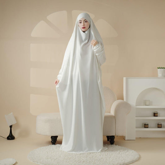 Premium Full Length Jilbab  Black and white