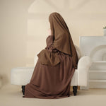 Load image into Gallery viewer, Premium Abaya &amp; Khimar Set.
